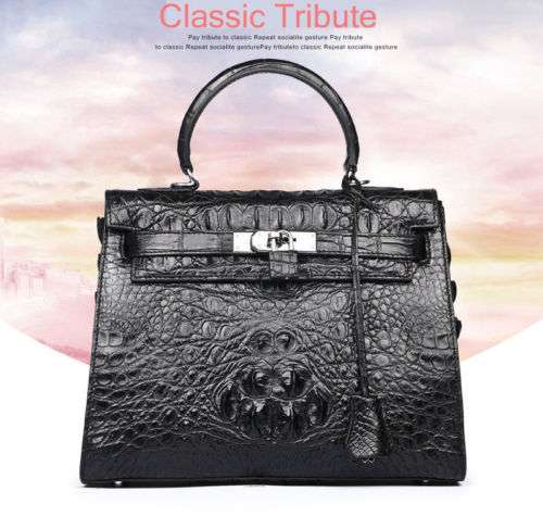 100% Crocodile Skin leather Luxury Fashion Women's Bag Four Color Best Deal in US.